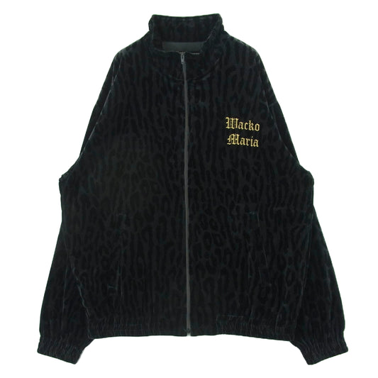 WACKO MARIA ワコマリア LEOPARD VELVET JACKET レオパード ベルベッド ジャケット ブラック系 ダークグレー系 M【中古】