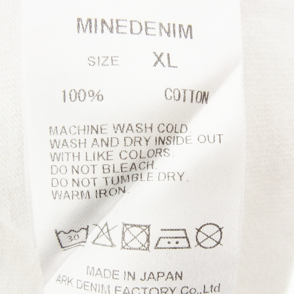 MINEDENIM マインデニム 23NMD-STL006-00-XL2 ARAKI NOBUYOSHI TEE 半袖Ｔシャツ ホワイト系 XL【中古】