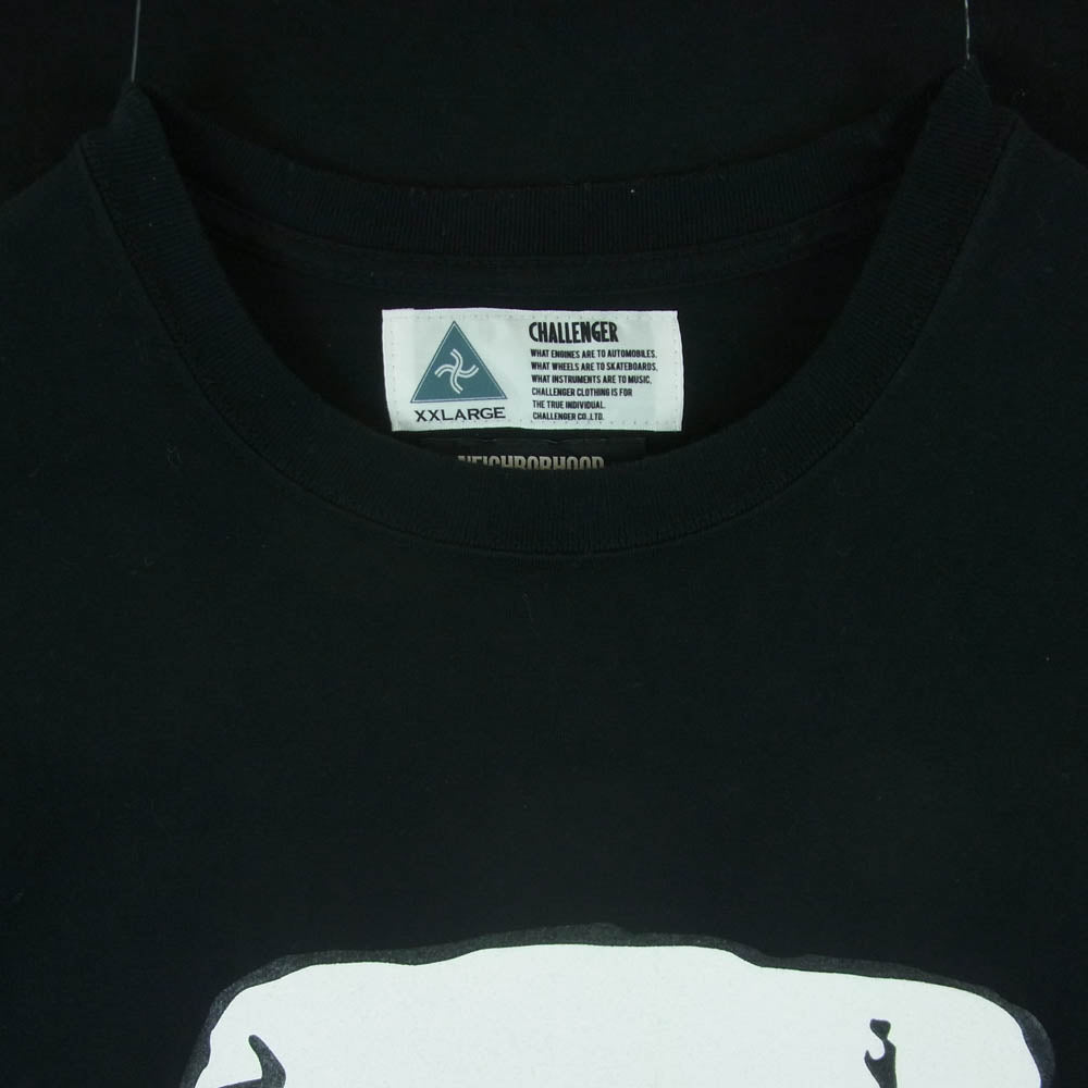 NEIGHBORHOOD ネイバーフッド 21ss CHALLENGER  2021 SKULL TEE チャレンジャー スカル 半袖 Tシャツ ブラック系 XXL【中古】