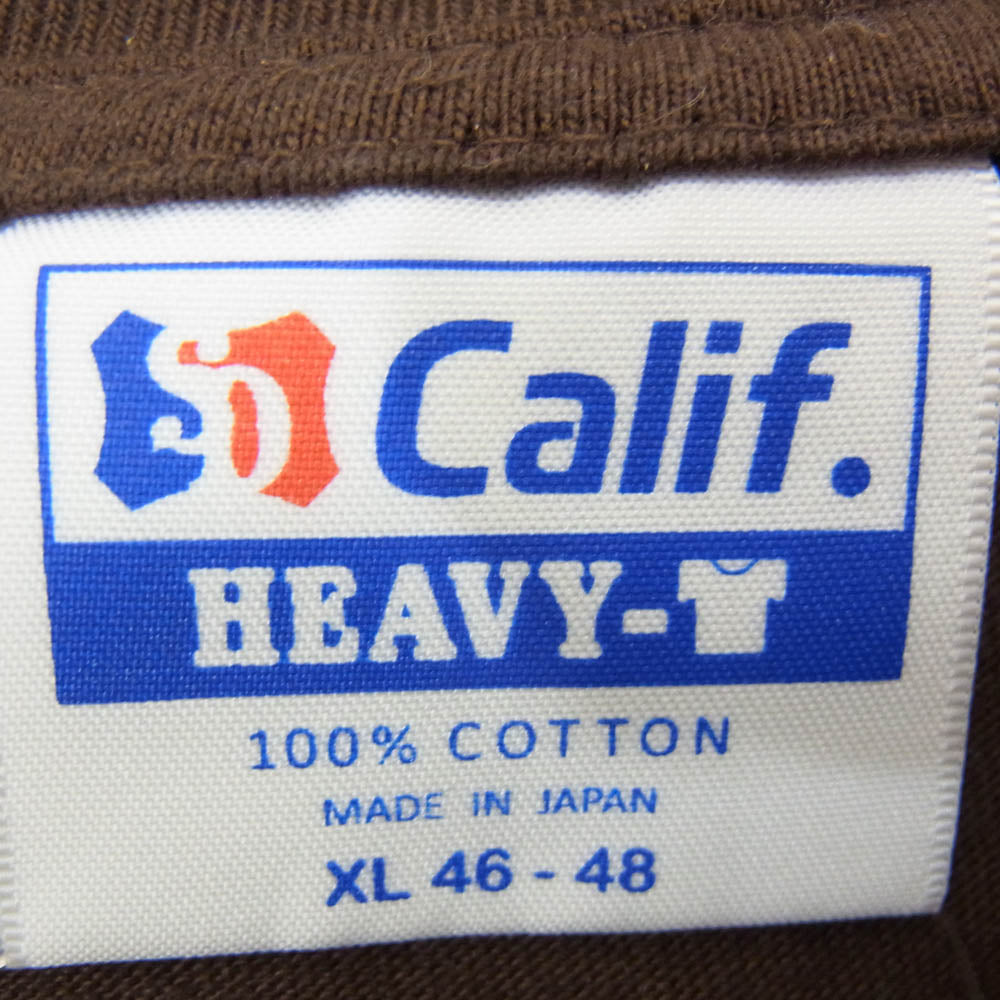 STANDARD CALIFORNIA スタンダードカリフォルニア HEAVY-T ロゴ 半袖 カットソー Tシャツ ブラウン ブラウン系 XL【中古】