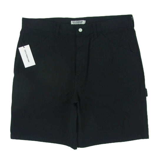 COOTIE クーティー CTE-21S113 Hard Twist Yarm Canvas Painter Shorts ハーフ パンツ ショーツ ブラック系 L【美品】【中古】
