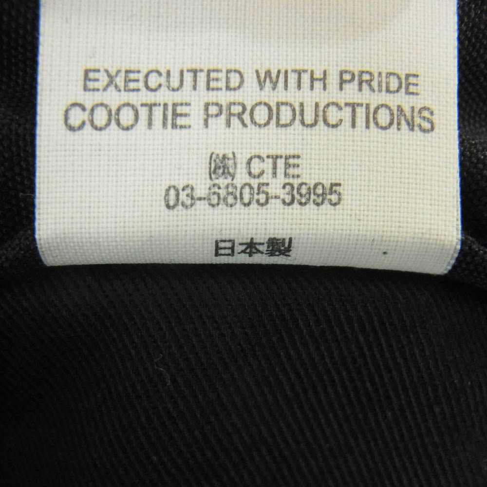 COOTIE クーティー CTE-21S113 Hard Twist Yarm Canvas Painter Shorts ハーフ パンツ ショーツ ブラック系 L【美品】【中古】