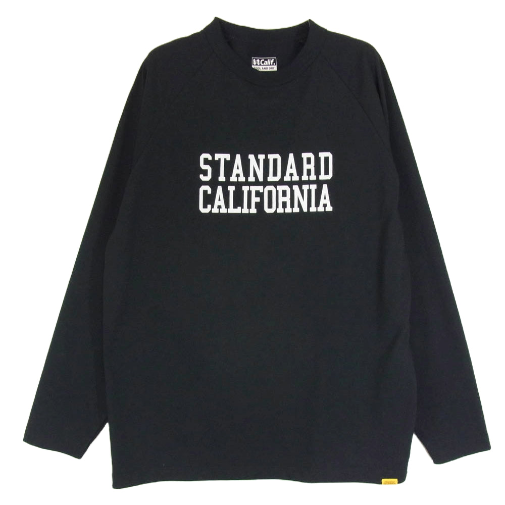 STANDARD CALIFORNIA スタンダードカリフォルニア SD Calif ロゴ ロングスリーブ カットソー 長袖 Tシャツ ブラック系 L【中古】