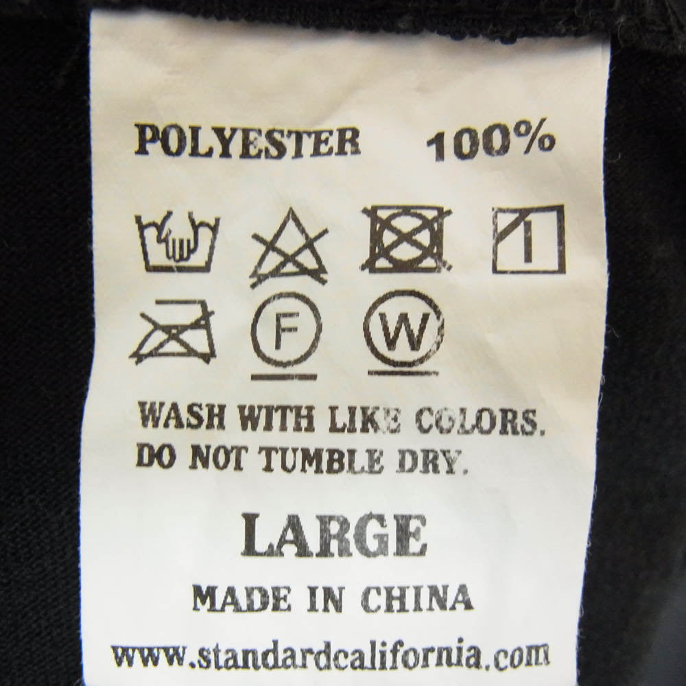 STANDARD CALIFORNIA スタンダードカリフォルニア SD Calif ロゴ ロングスリーブ カットソー 長袖 Tシャツ ブラック系 L【中古】