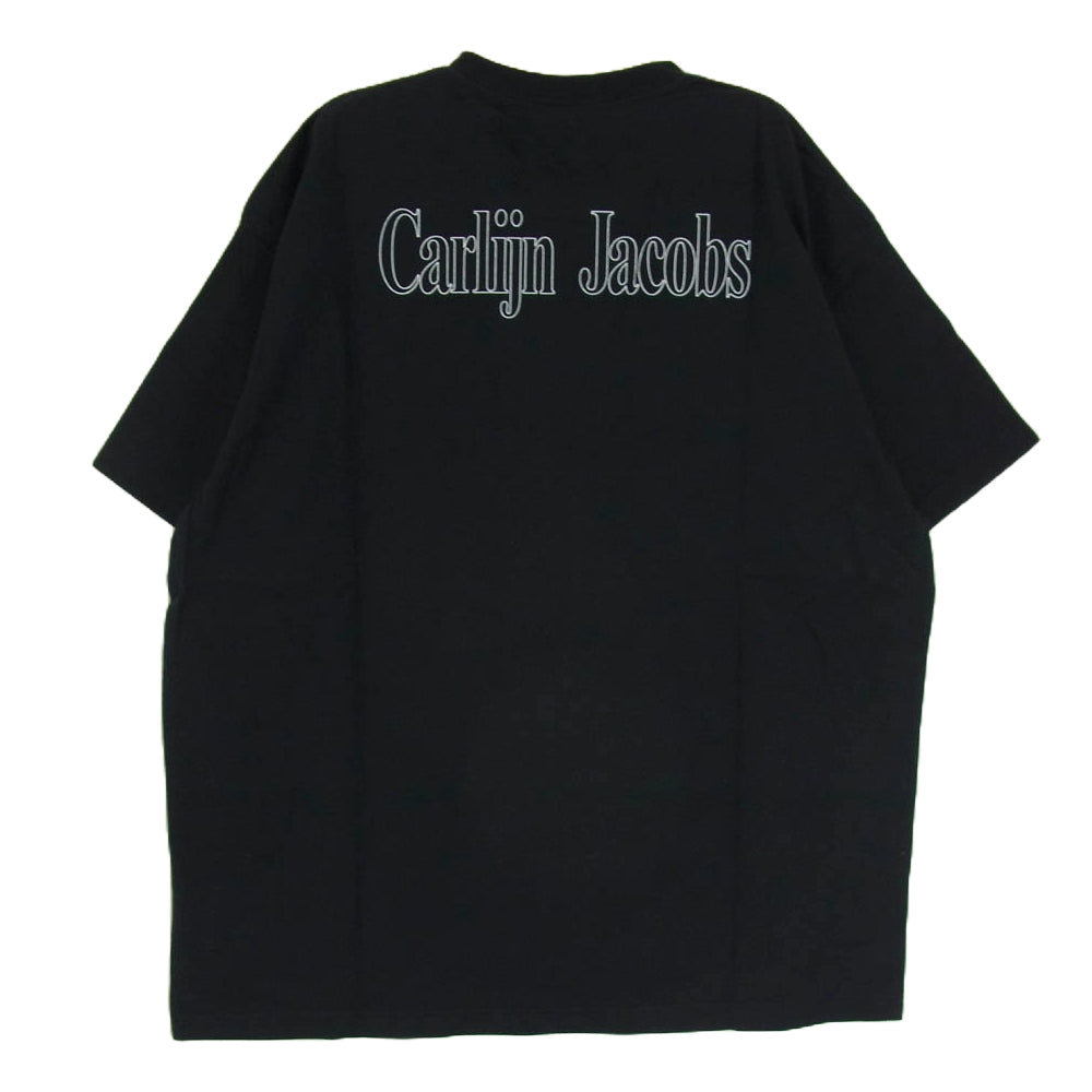 MINEDENIM マインデニム 23NMD-STL008-99-XL2 Carlijn Jacobs ×Stie-lo Lips T-SH プリント 半袖 Tシャツ ブラック系 XL【新古品】【未使用】【中古】