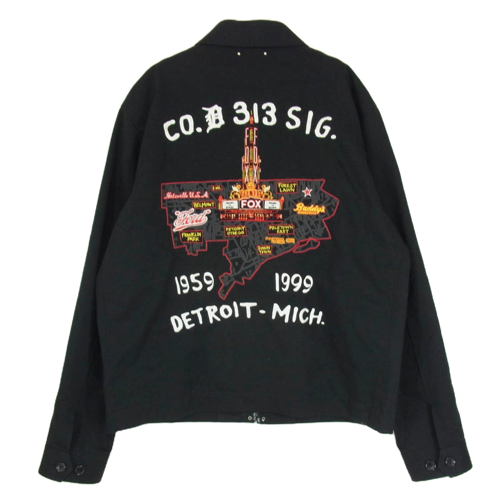 MINEDENIM マインデニム 24SS 2402-8001-99-032 Detroit City Souvenir JKT バック刺繍 スーベニアジャケット ブラック系 3【中古】
