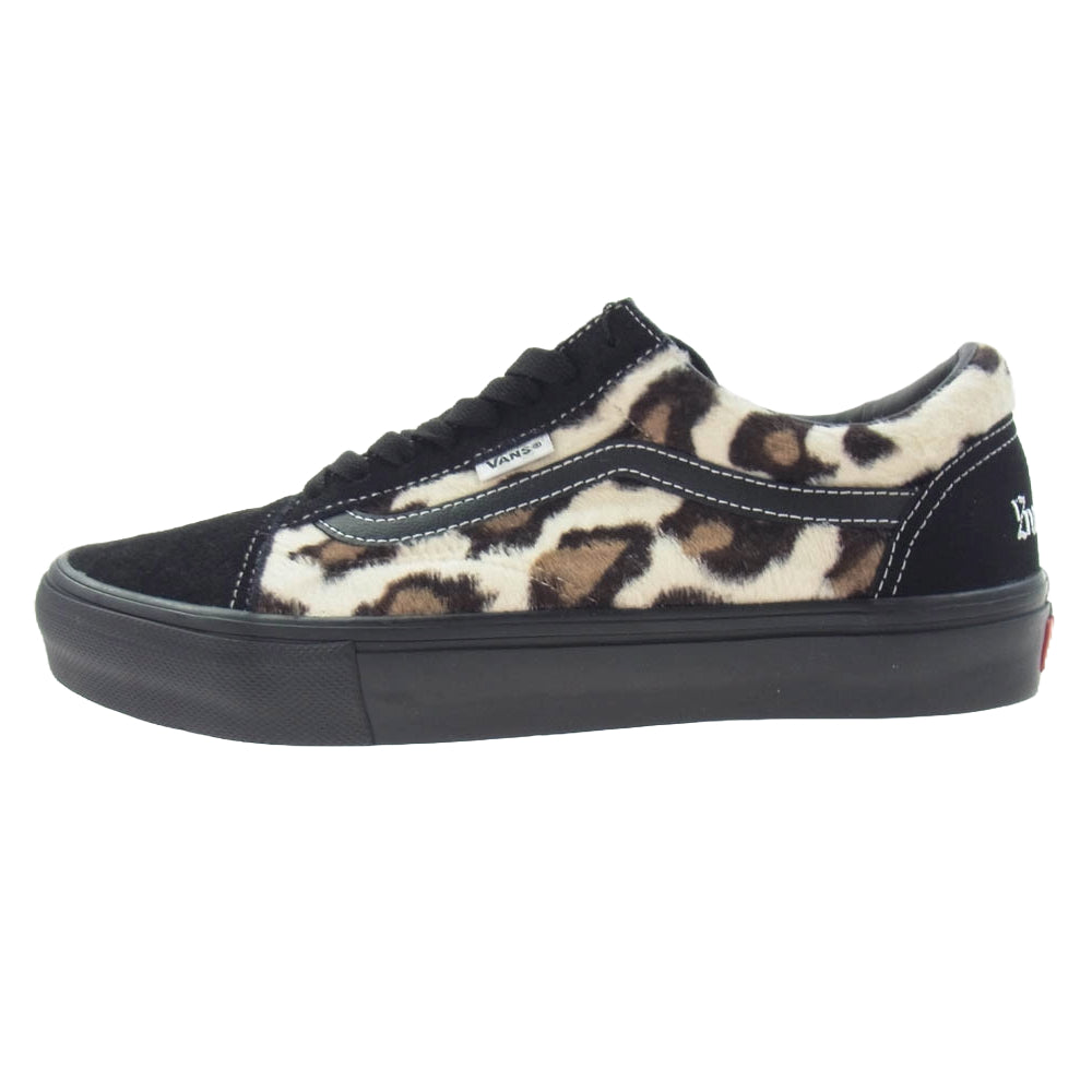 Supreme シュプリーム 23AW VN0A5FCBBM8 × VANS バンズ SKATE OLD SKOOL LEOPARD スケート オールドスクール レオパード スニーカー ブラック系 27.5cm【新古品】【未使用】【中古】