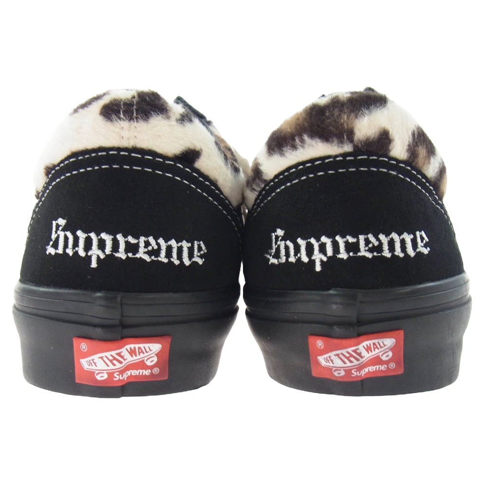 Supreme シュプリーム 23AW VN0A5FCBBM8 × VANS バンズ SKATE OLD SKOOL LEOPARD スケート オールドスクール レオパード スニーカー ブラック系 27.5cm【新古品】【未使用】【中古】