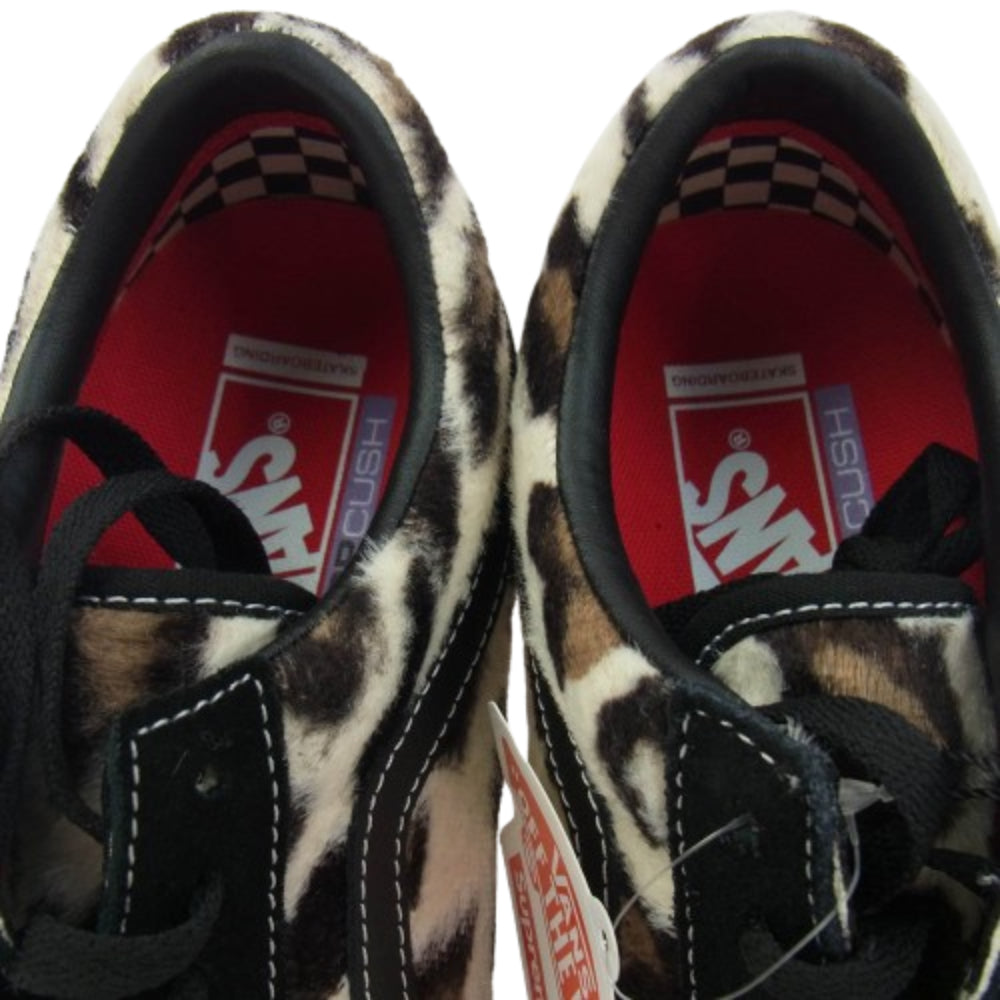 Supreme シュプリーム 23AW VN0A5FCBBM8 × VANS バンズ SKATE OLD SKOOL LEOPARD スケート オールドスクール レオパード スニーカー ブラック系 27.5cm【新古品】【未使用】【中古】
