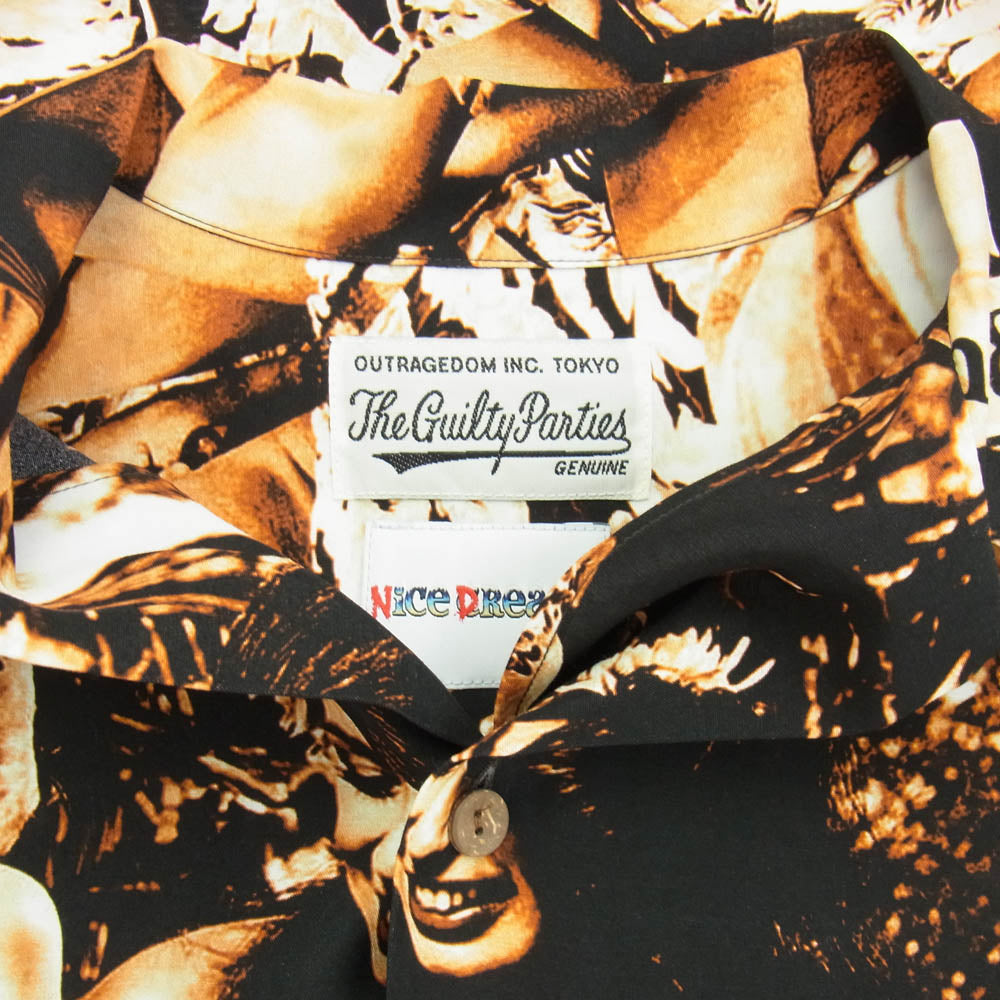 WACKO MARIA ワコマリア NICE DREAMS レーヨン アロハ シャツ ブラウン系 マルチカラー系 M【美品】【中古】