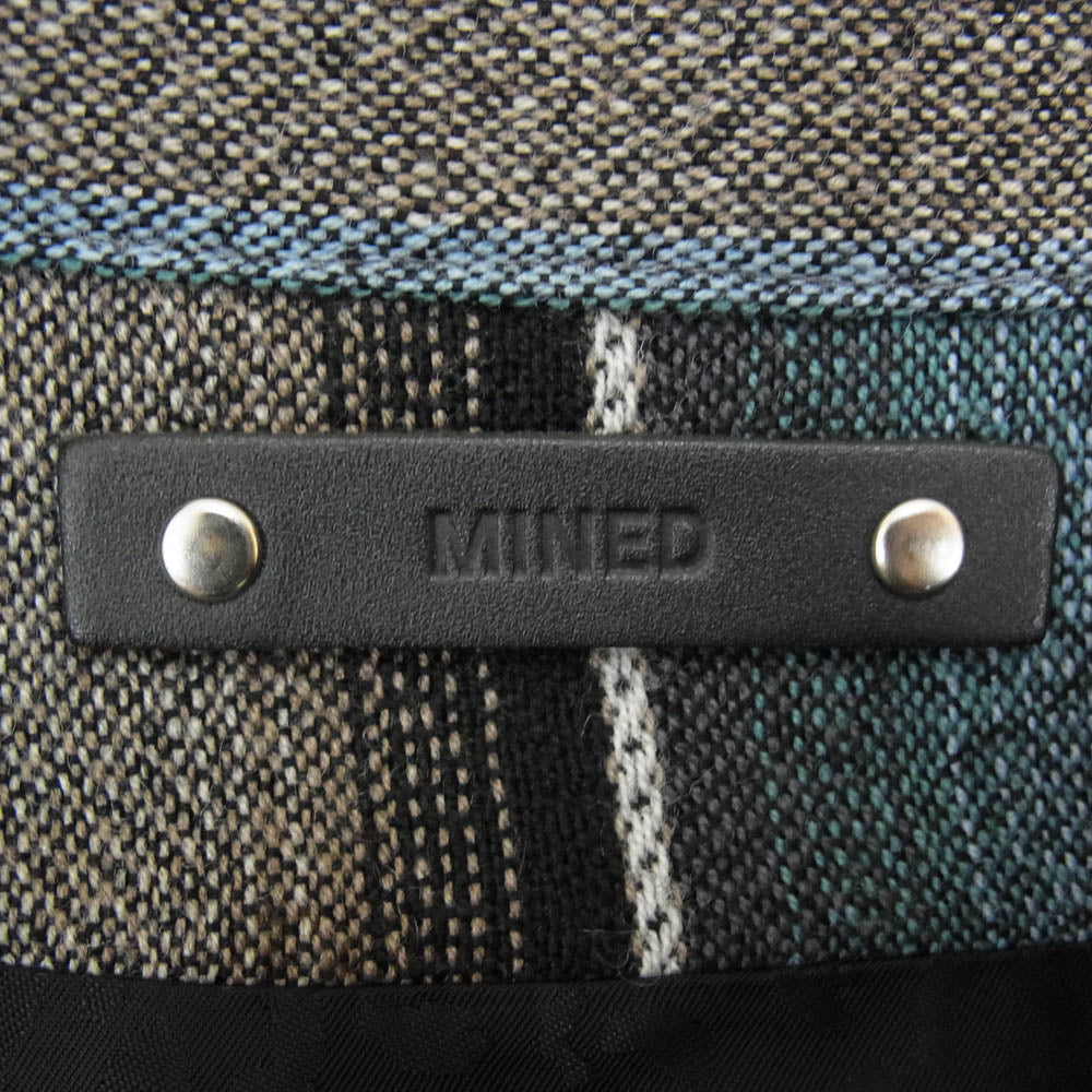 MINEDENIM マインデニム 23AW 2309-8005-47-032 Wool.Ry Check Harrington JKT ウール チェック ハリントンジャケット ブルー系 3【美品】【中古】
