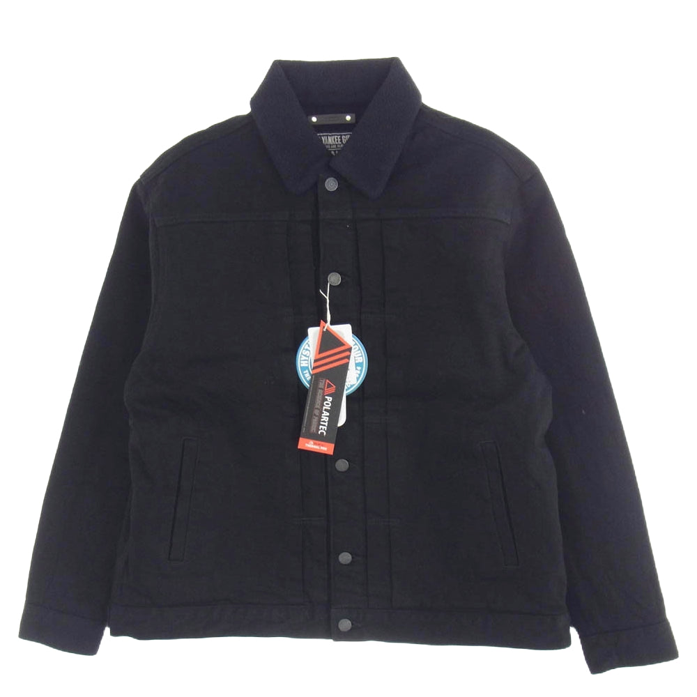 HYSTERIC GLAMOUR ヒステリックグラマー 24AW MND-HYS004-99XL2 × MINEDENIM マインデニム DENIM JACKET バックプリント ボア デニムジャケット ブラック系 XL【新古品】【未使用】【中古】