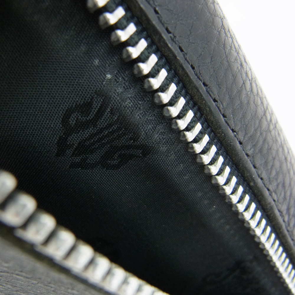 CHROME HEARTS クロムハーツ（原本無） WAVE WALLET ウェーブウォレットBSフレアボタン ブラック系【中古】