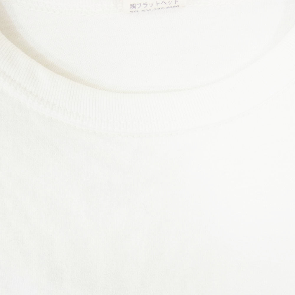 THE FLAT HEAD ザフラットヘッド EARLY WORKS 半袖 クルーネック 丸首 ショートスリーブ Tシャツ ホワイト系 42【中古】