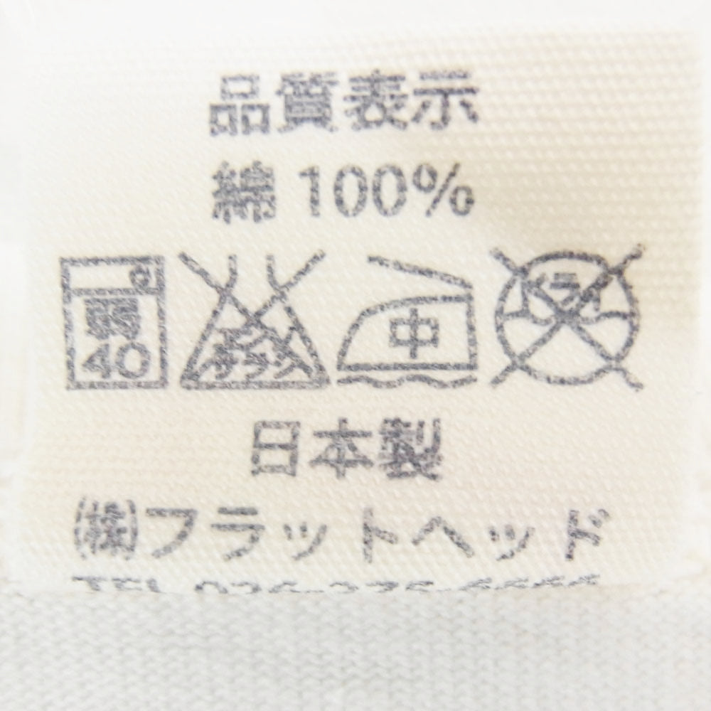 THE FLAT HEAD ザフラットヘッド EARLY WORKS 半袖 クルーネック 丸首 ショートスリーブ Tシャツ ホワイト系 42【中古】