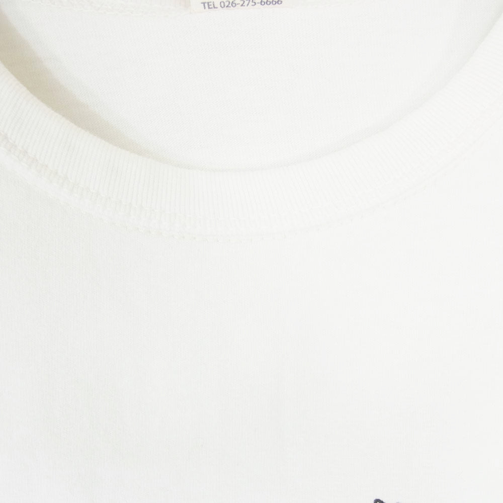 THE FLAT HEAD ザフラットヘッド RIDE TO LIVE 半袖 クルーネック 丸首 ショートスリーブ Tシャツ ホワイト系 42【中古】
