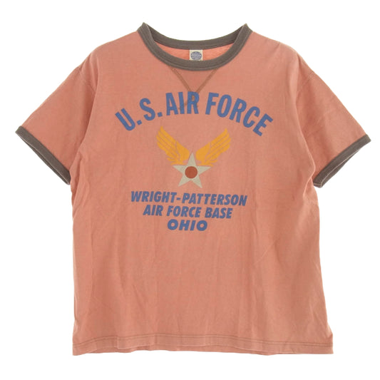 The REAL McCOY'S ザリアルマッコイズ TOY'S MCCOY トイズマッコイ US AIR FORCE ピンク 半袖 Tシャツ ピンク系 L【中古】