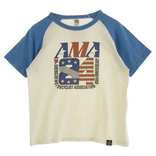 The REAL McCOY'S ザリアルマッコイズ TOY'S MCCOY トイズマッコイ AMA 84 半袖 Tシャツ オフホワイト系 L【中古】