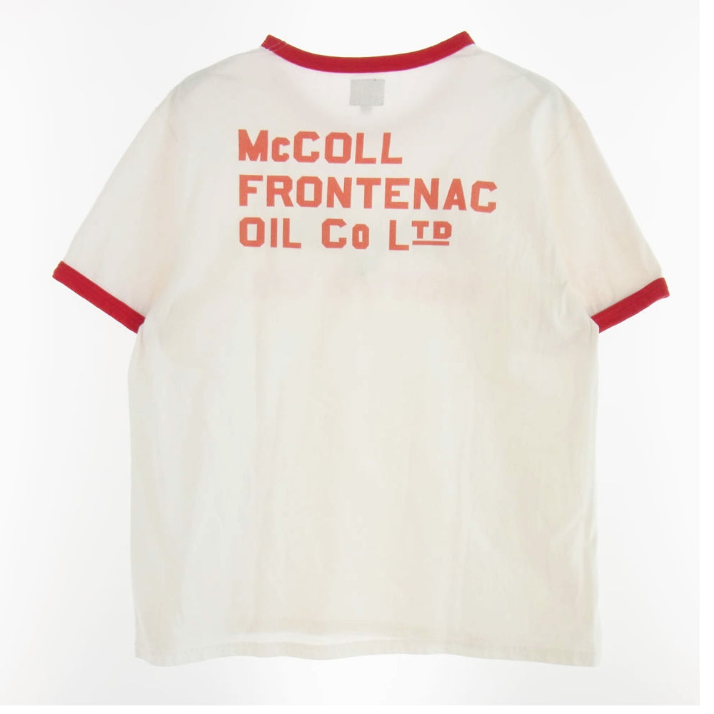 The REAL McCOY'S ザリアルマッコイズ TOY'S MCCOY トイズマッコイ MOTOR OIL 半袖 Tシャツ ホワイト系 L【中古】