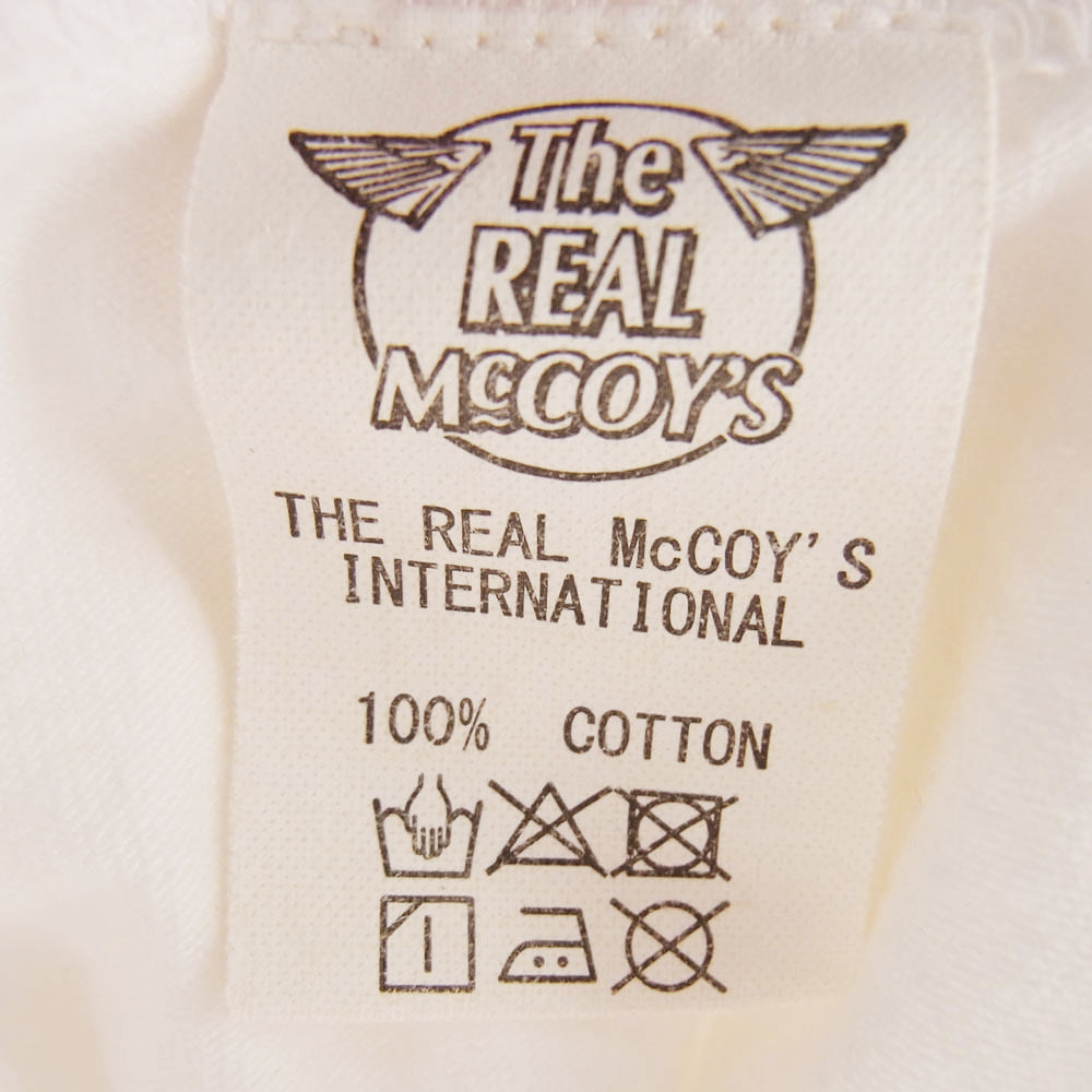 The REAL McCOY'S ザリアルマッコイズ TOY'S MCCOY トイズマッコイ MOTOR OIL 半袖 Tシャツ ホワイト系 L【中古】