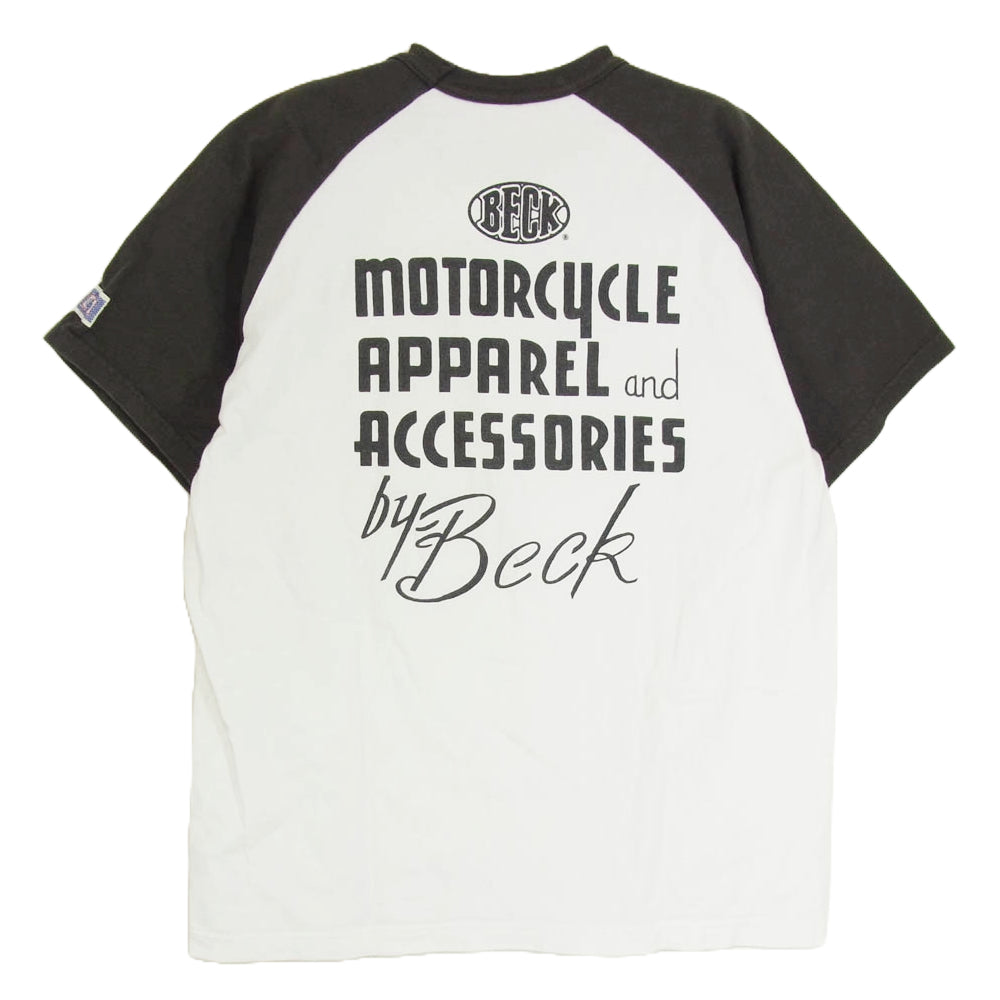 The REAL McCOY'S ザリアルマッコイズ TOY'S MCCOY トイズマッコイ BECK ラグラン ブラック 半袖 Tシャツ ブラック系 L【中古】