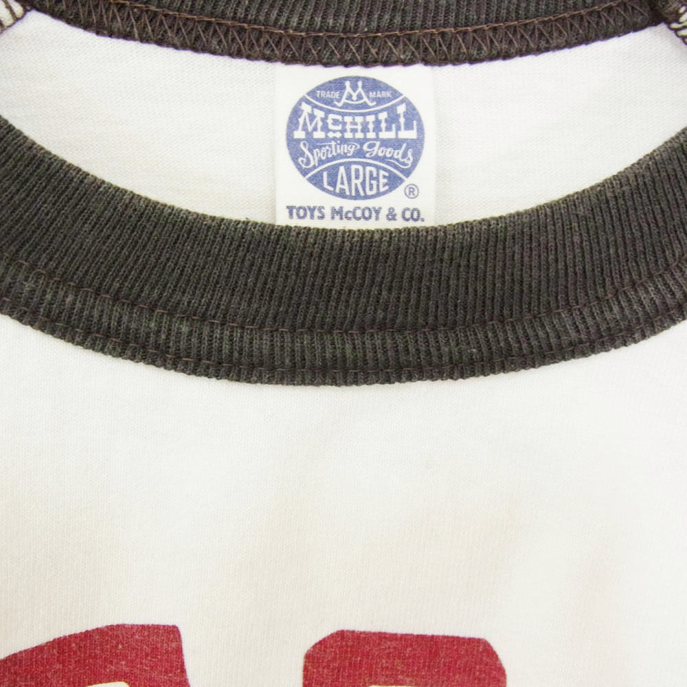 The REAL McCOY'S ザリアルマッコイズ TOY'S MCCOY トイズマッコイ BECK ラグラン ブラック 半袖 Tシャツ ブラック系 L【中古】