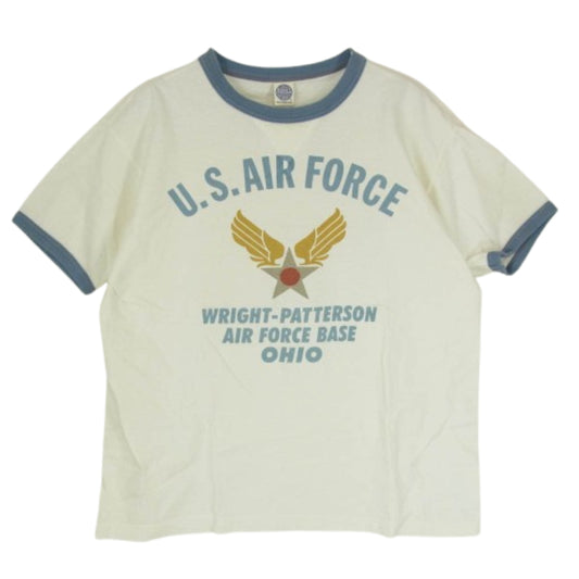 The REAL McCOY'S ザリアルマッコイズ TOY'S MCCOY トイズマッコイ US AIR FORCE 半袖 Tシャツ ホワイト系 L【中古】