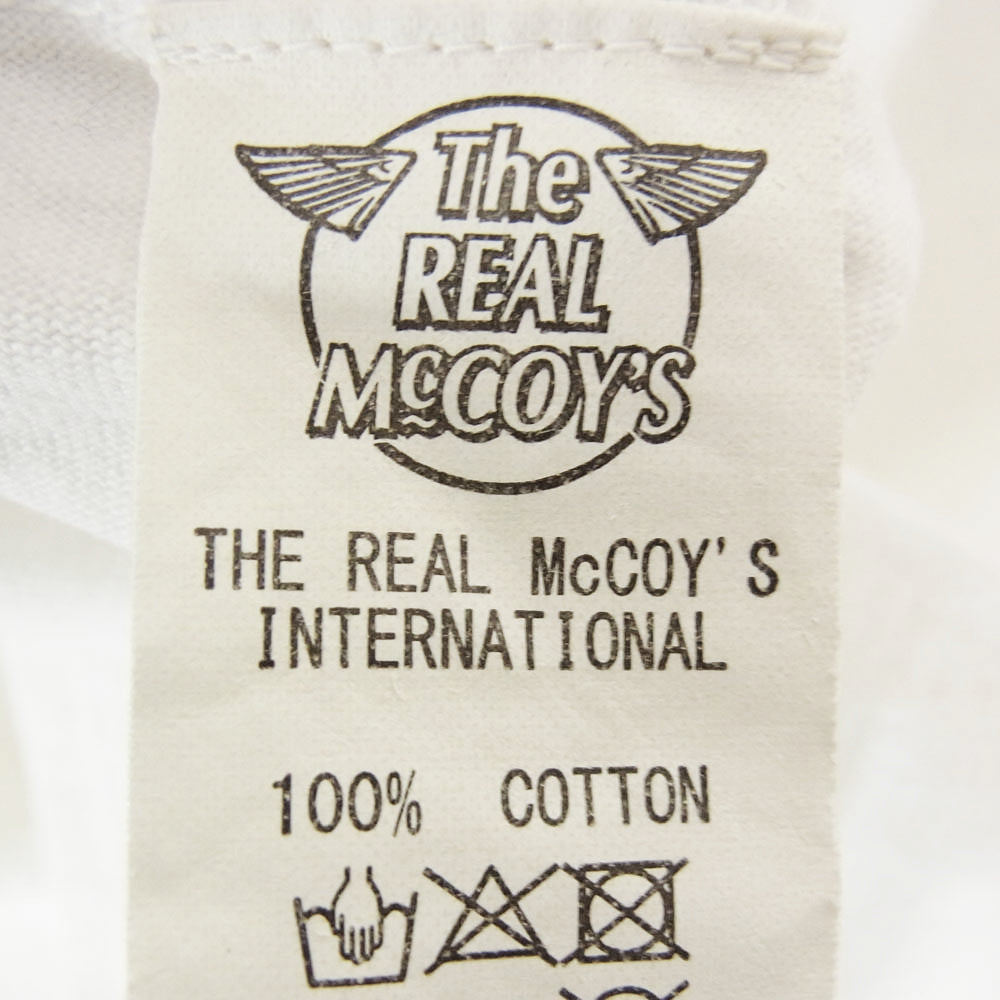 The REAL McCOY'S ザリアルマッコイズ BC17003 BUCO ブコ DAYTONA 半袖 Tシャツ ホワイト系 L【中古】