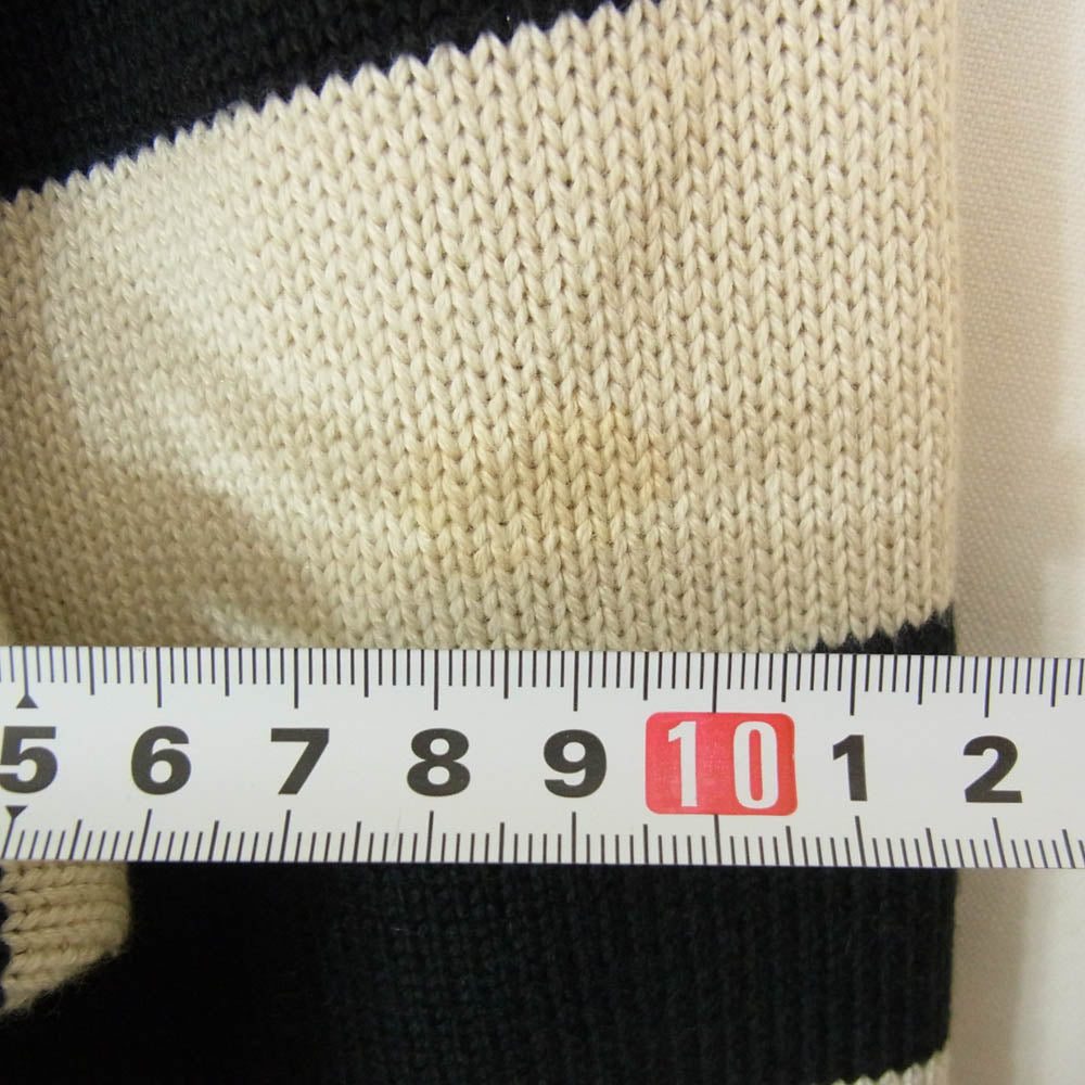 WESTRIDE ウエストライド ボーダー ニット ブラック系 40【中古】