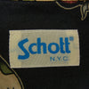 schott ショット HAWAIIAN LS SHIRT TATTOO ハワイアン タトゥー オープンカラー 長袖 シャツ ブラック系 M【中古】