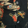 schott ショット HAWAIIAN LS SHIRT TATTOO ハワイアン タトゥー オープンカラー 長袖 シャツ ブラック系 M【中古】