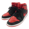 NIKE ナイキ DQ8426-060 Air Jordan 1 Mid Bred Toe エアジョーダン ミッド ブレッド トゥ レッド系 ブラック系 29cm【中古】