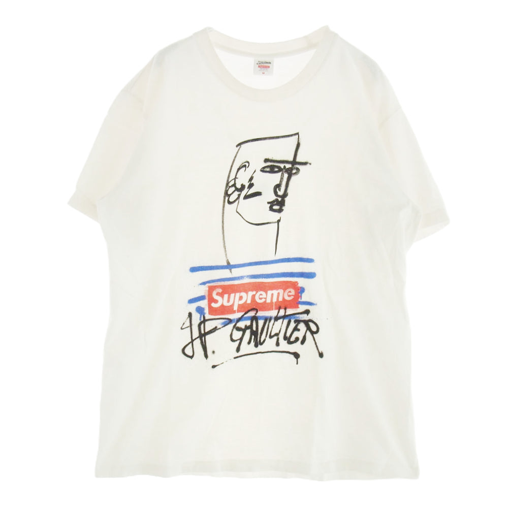 Supreme シュプリーム 19SS Jean Paul Gaultier Tee ジャン ポール ゴルチエ 半袖 Tシャツ ホワイト系 M【中古】