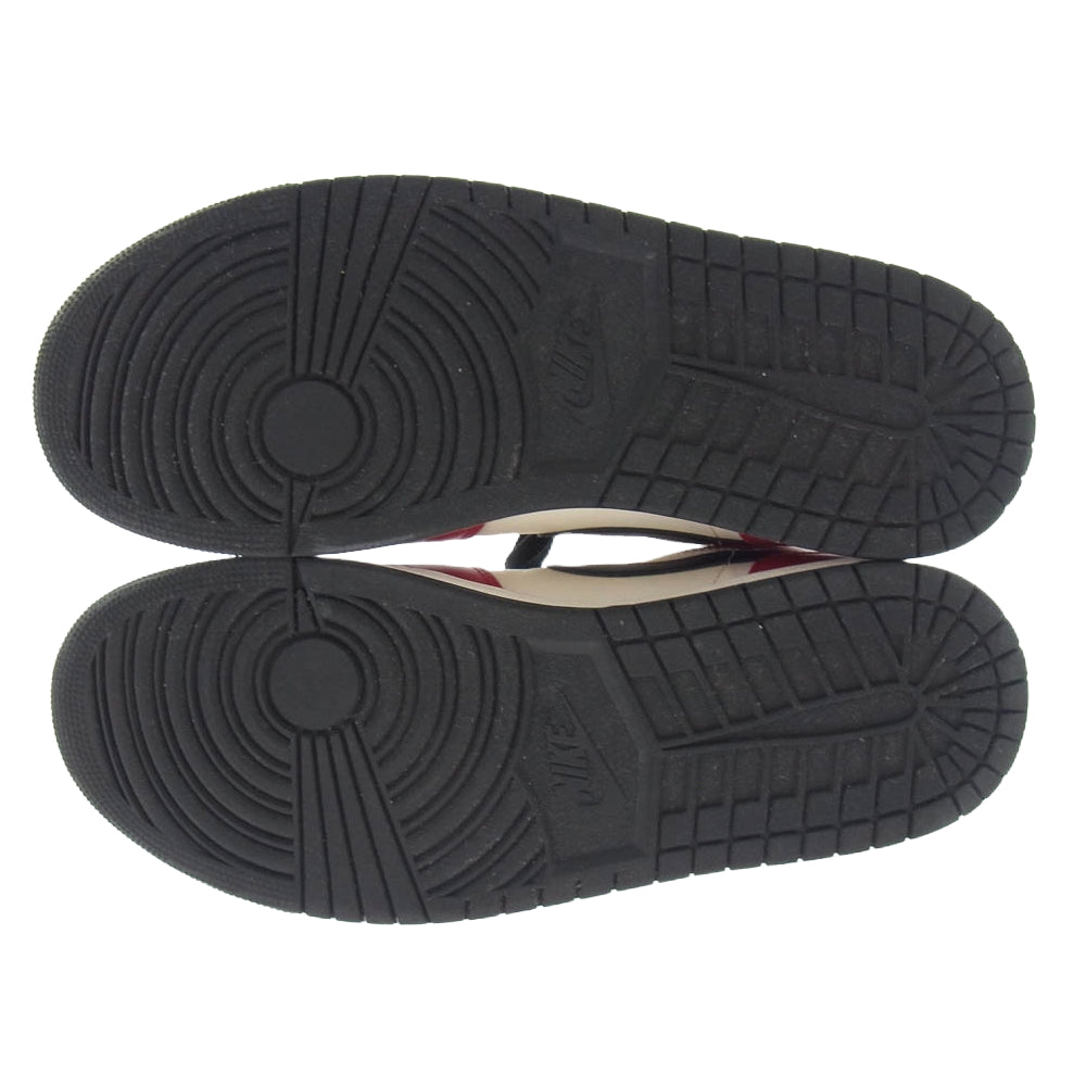 NIKE ナイキ 554724-069 AIR JORDAN 1 MID CHICAGO BLACK TOE エアジョーダン ミッド シカゴ ブラック トゥ ブラック系 レッド系 29cm【中古】