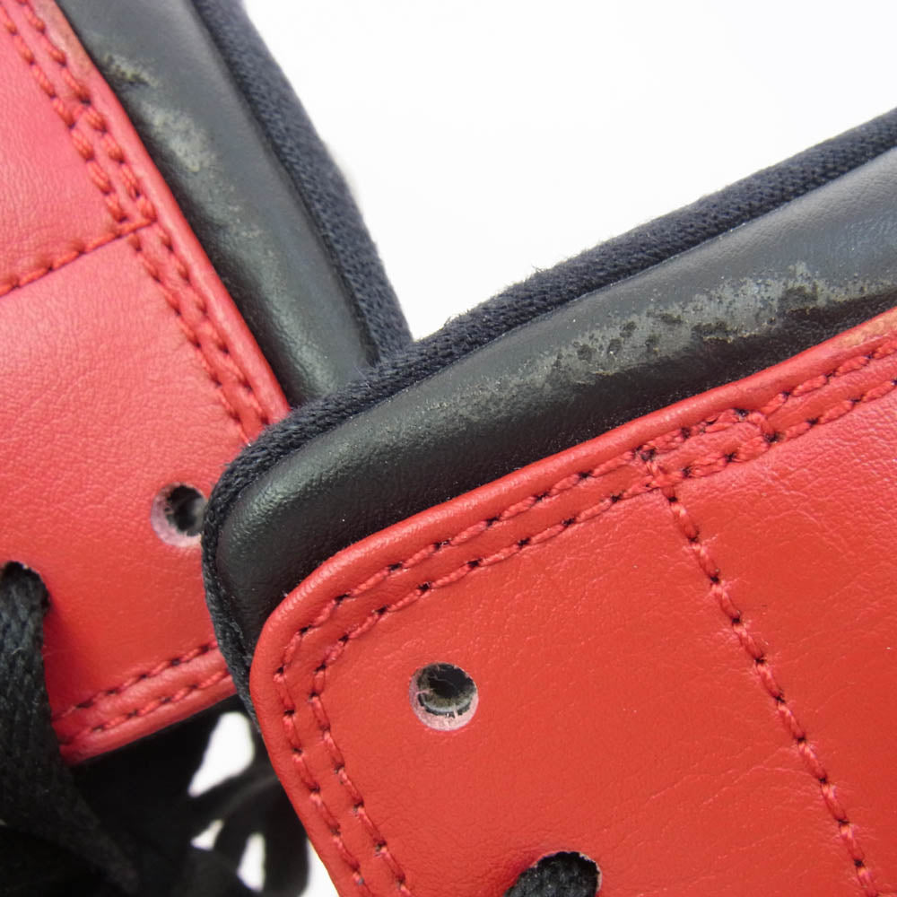 NIKE ナイキ 554724-069 AIR JORDAN 1 MID CHICAGO BLACK TOE エアジョーダン ミッド シカゴ ブラック トゥ ブラック系 レッド系 29cm【中古】