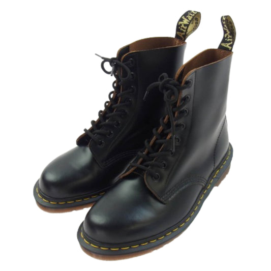 Dr.Martens ドクターマーチン イングランド製 8ホール ブーツ ブラック系 9【美品】【中古】