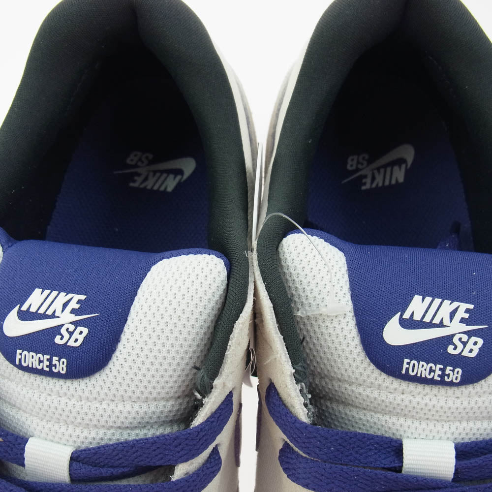 NIKE ナイキ DV5477-006 SB Force 58 Phantom/Summit フォース 58 ローカット スニーカー グレー系 パープル系 26.5cm【新古品】【未使用】【中古】