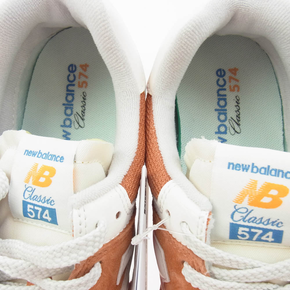 NEW BALANCE ニューバランス U574VPA 574 Infield Clay Sea Salt インフィールドクレイ シーソルト ローカット スニーカー オレンジ系 28cm【新古品】【未使用】【中古】
