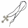 CHROME HEARTS クロムハーツ（原本無） FILIG CROSS-SM LB フィリグリークロス スモール wレザーブレイド ネックレス シルバー系【中古】