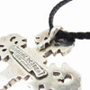 CHROME HEARTS クロムハーツ（原本無） FILIG CROSS-SM LB フィリグリークロス スモール wレザーブレイド ネックレス シルバー系【中古】