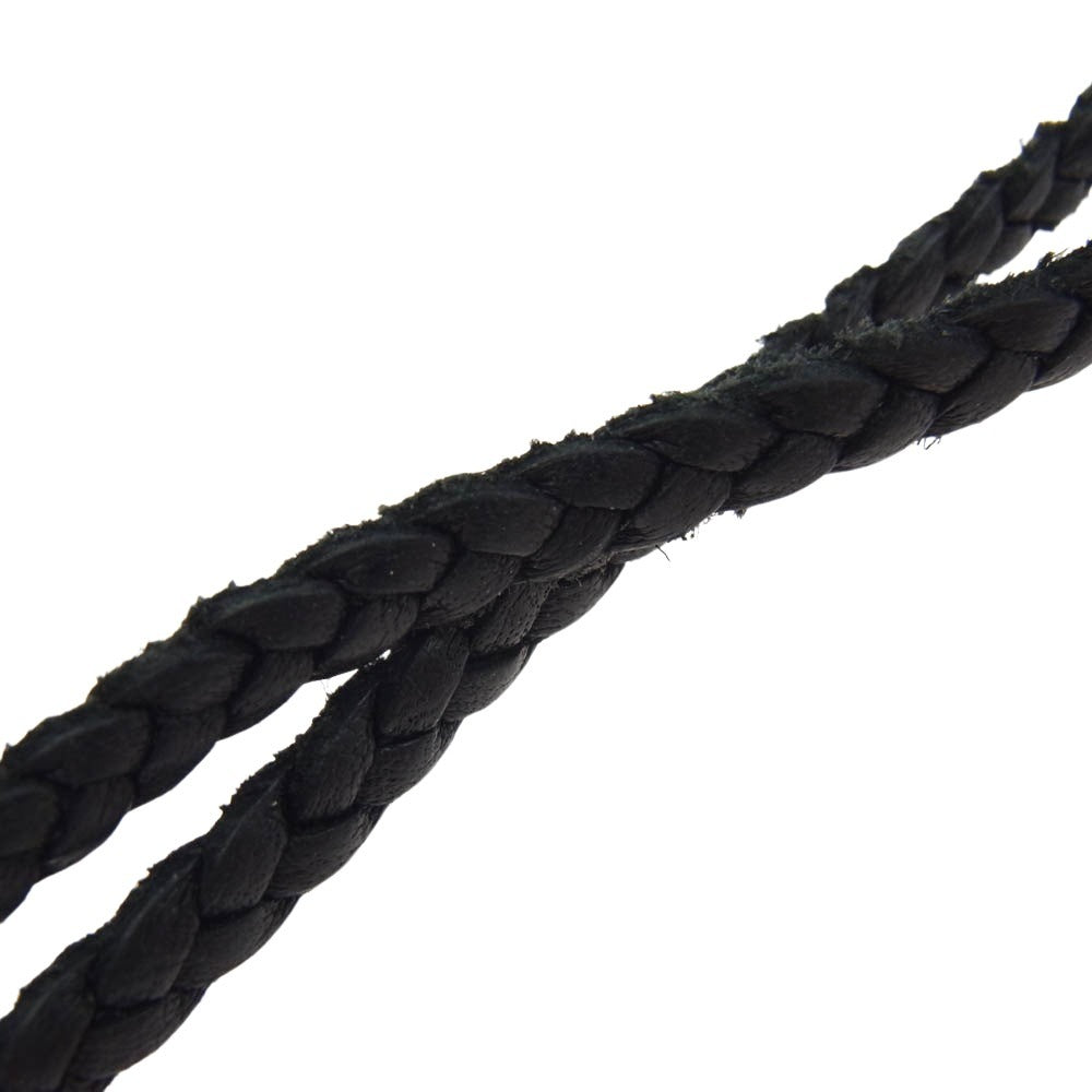 CHROME HEARTS クロムハーツ（原本無） FILIG CROSS-SM LB フィリグリークロス スモール wレザーブレイド ネックレス シルバー系【中古】