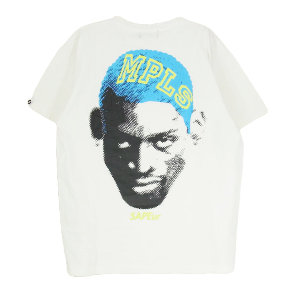 SAPEUR サプール MPLS Dennis Keith Rodman SS TEE ロッドマン 半袖 Tシャツ ホワイト系 XL【中古】