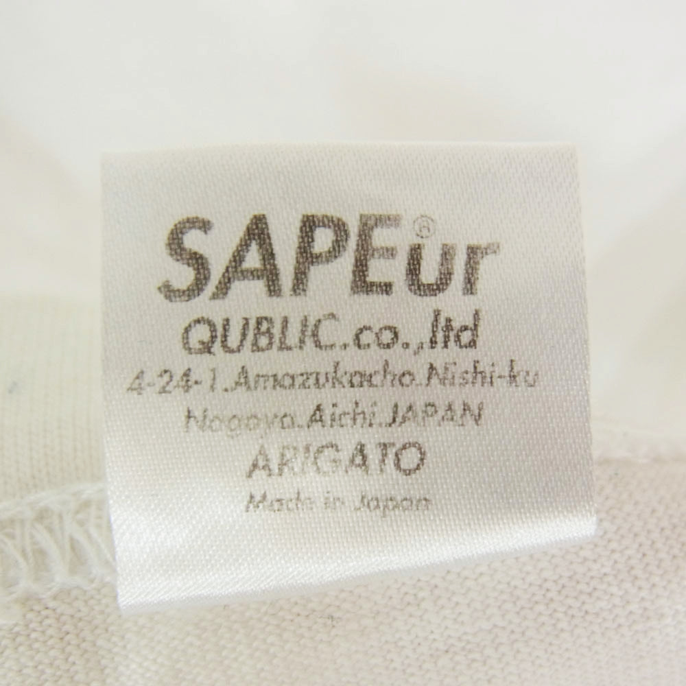 SAPEUR サプール MPLS Dennis Keith Rodman SS TEE ロッドマン 半袖 Tシャツ ホワイト系 XL【中古】