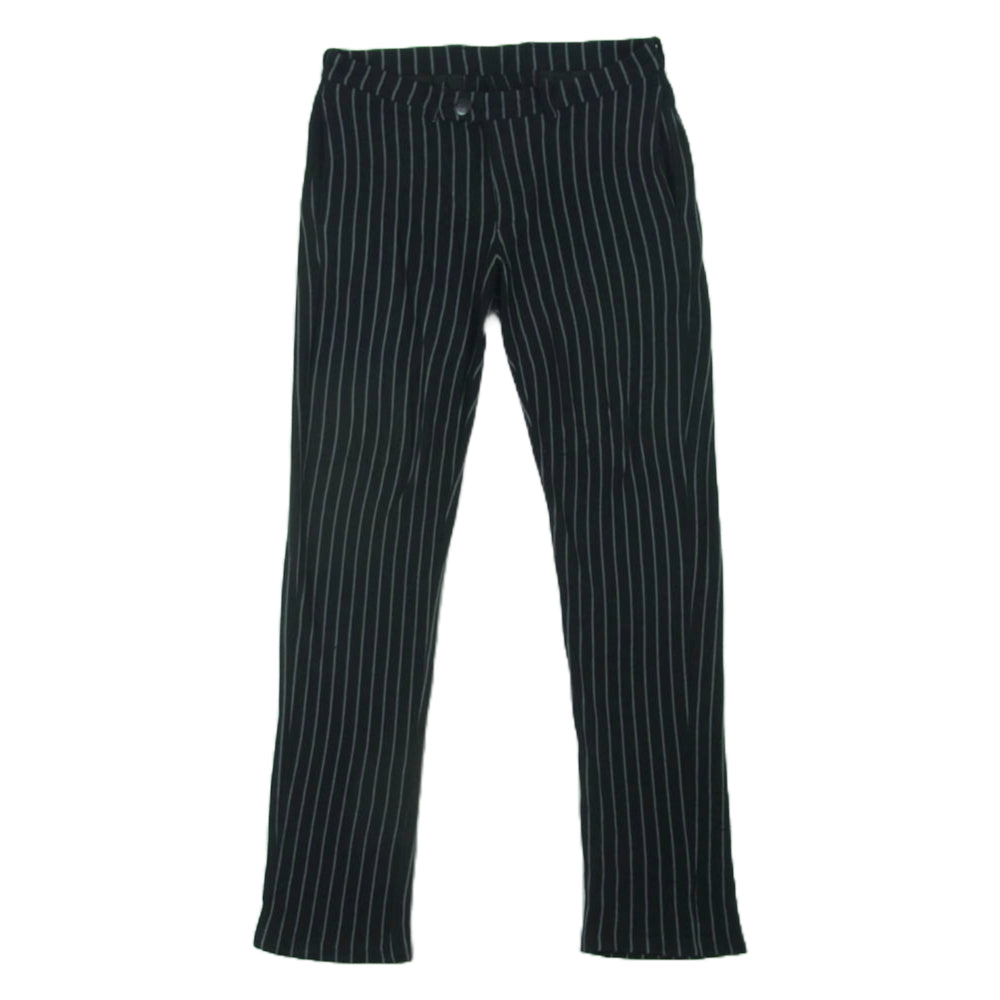 HYSTERIC GLAMOUR ヒステリックグラマー ストライプ パンツ レーヨン シルク 日本製 ブラック系 グレー系 S【中古】