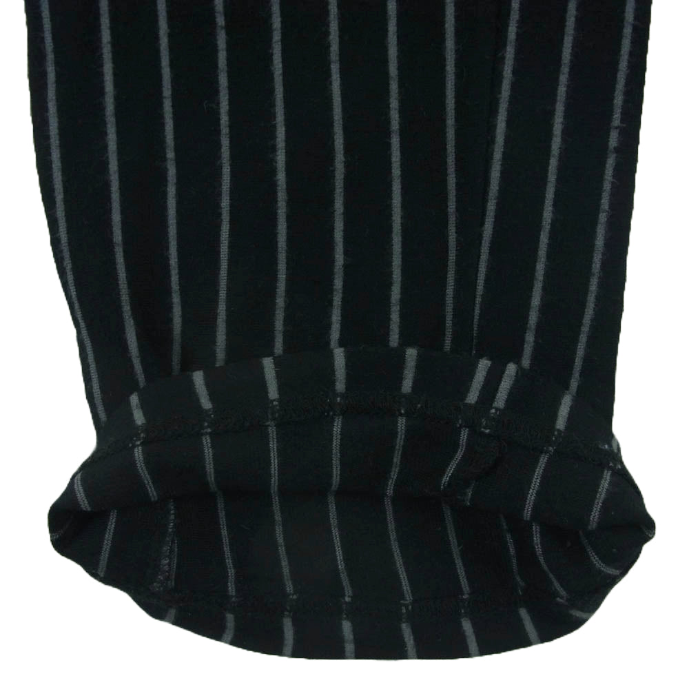 HYSTERIC GLAMOUR ヒステリックグラマー ストライプ パンツ レーヨン シルク 日本製 ブラック系 グレー系 S【中古】