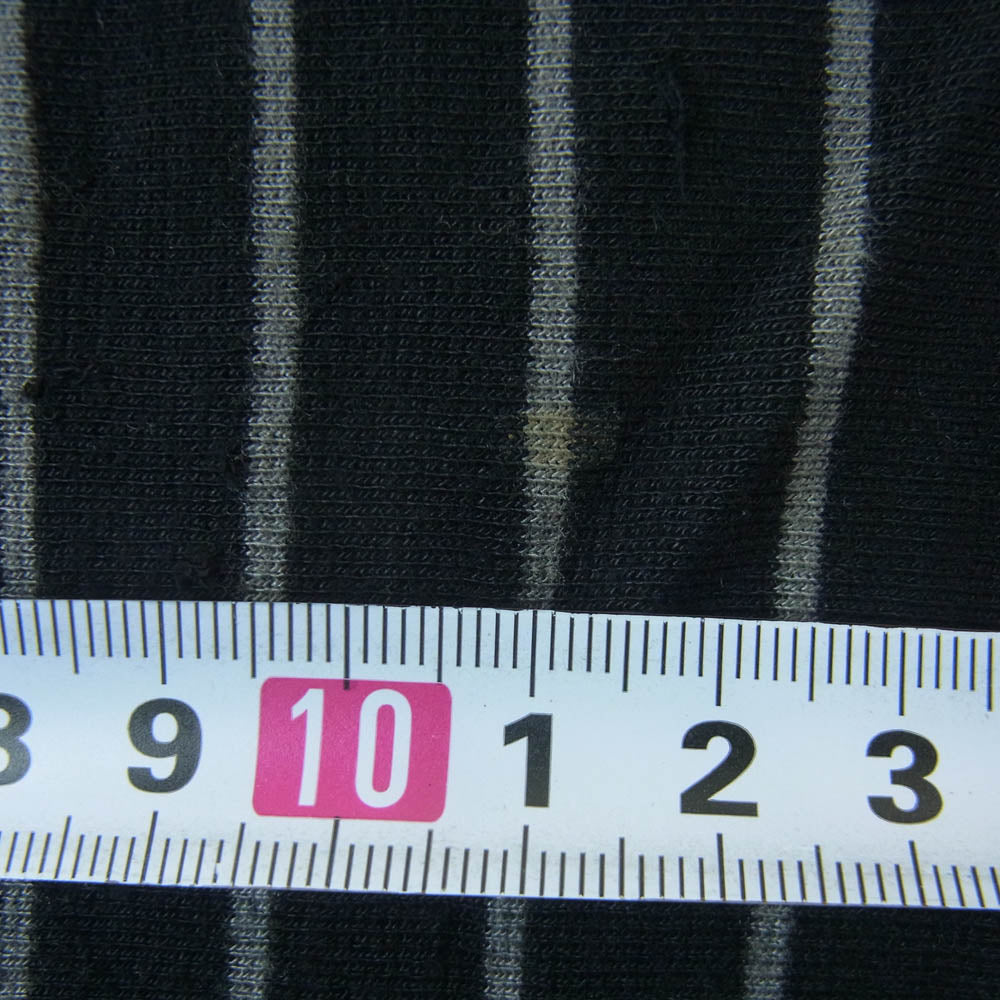 HYSTERIC GLAMOUR ヒステリックグラマー ストライプ パンツ レーヨン シルク 日本製 ブラック系 グレー系 S【中古】