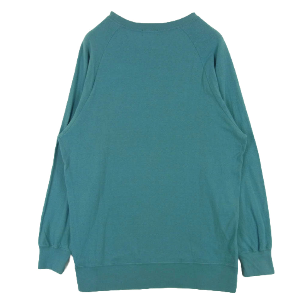 HYSTERIC GLAMOUR ヒステリックグラマー 01181CL02 ヒスベア adios プリント 長袖 Tシャツ 日本製 ライトブルー系 FREE【中古】