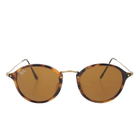 Ray-Ban レイバン RB2447F ROUND FLECK サングラス ブラウン系 49□21　145【中古】