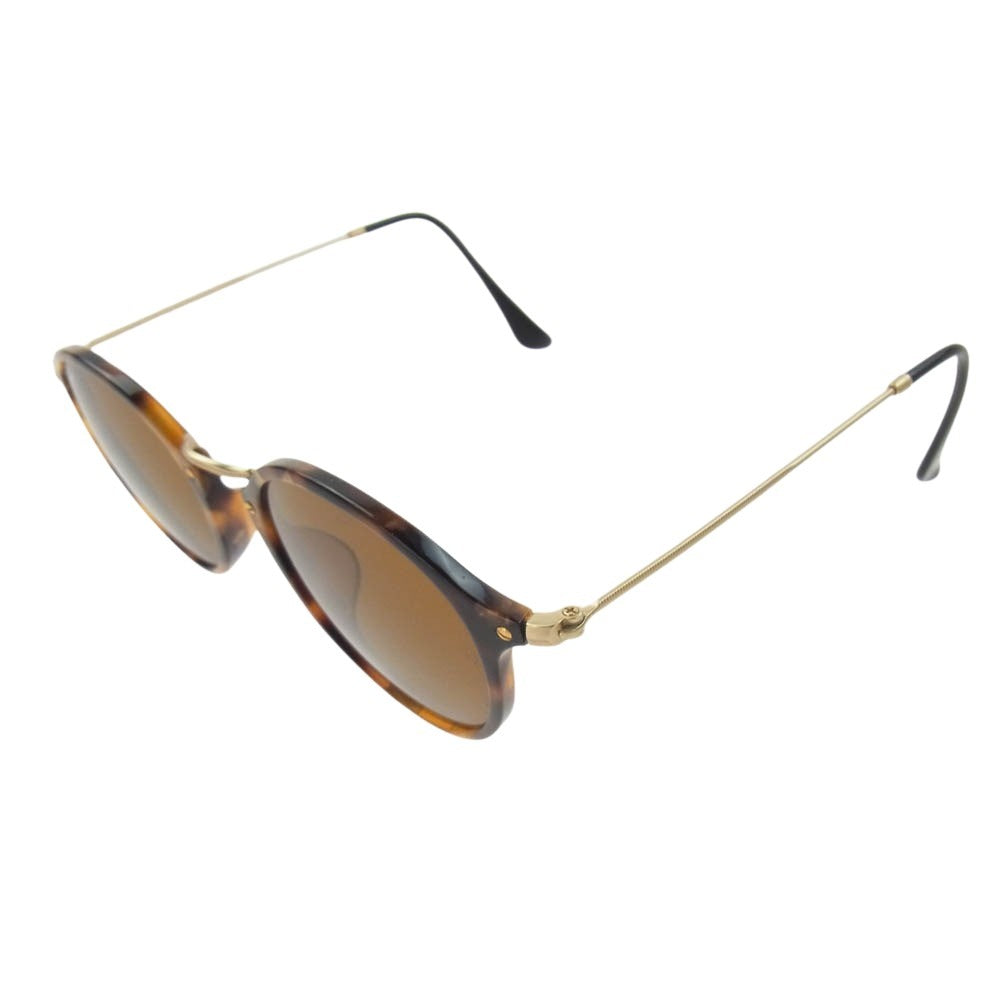 Ray-Ban レイバン RB2447F ROUND FLECK サングラス ブラウン系 49□21　145【中古】