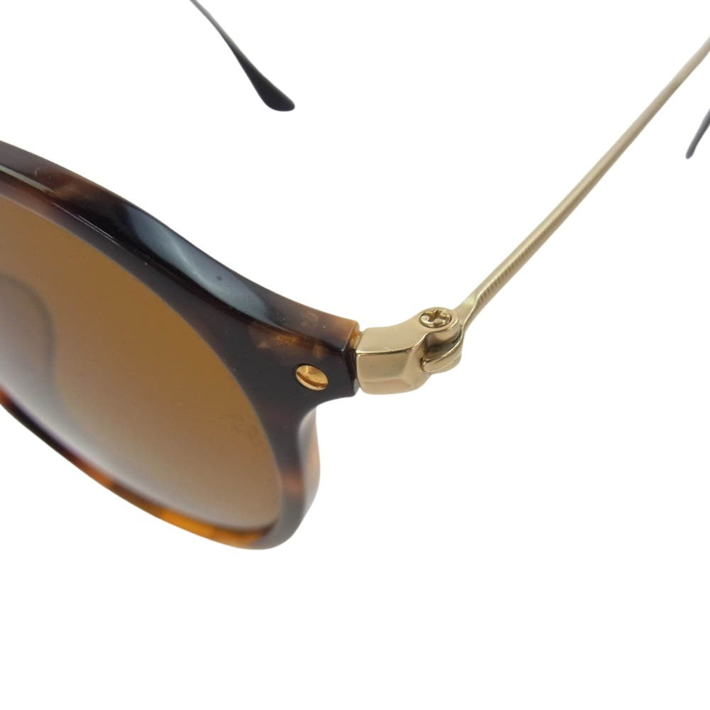 Ray-Ban レイバン RB2447F ROUND FLECK サングラス ブラウン系 49□21　145【中古】